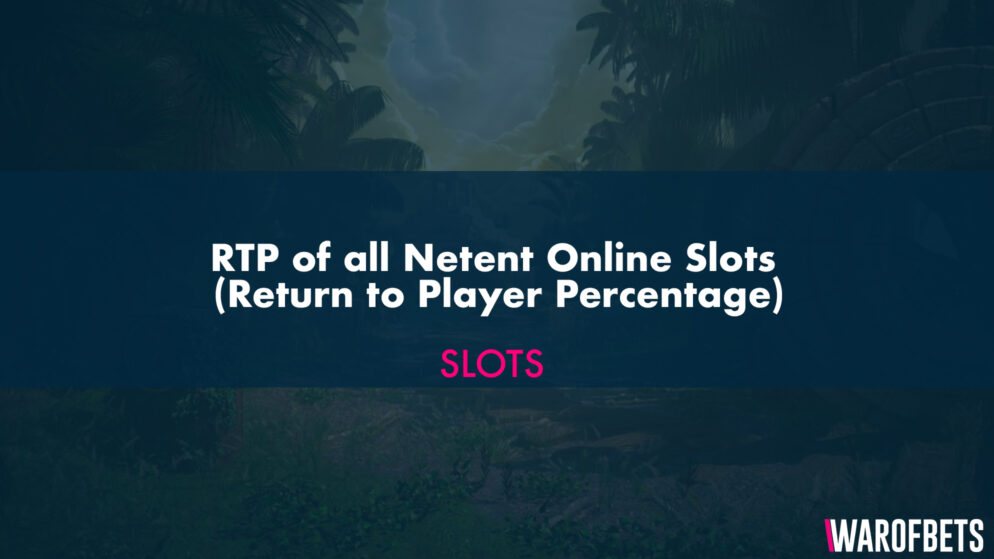 RTP of all Netent Online Slots (Return to Player Percentage)