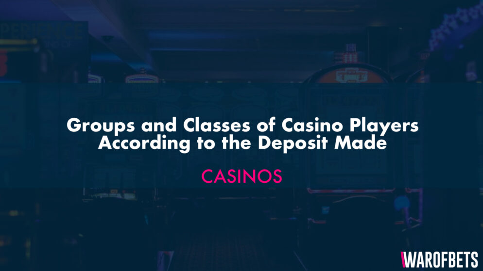 Groups and Classes of Casino Players According to the Deposit Made